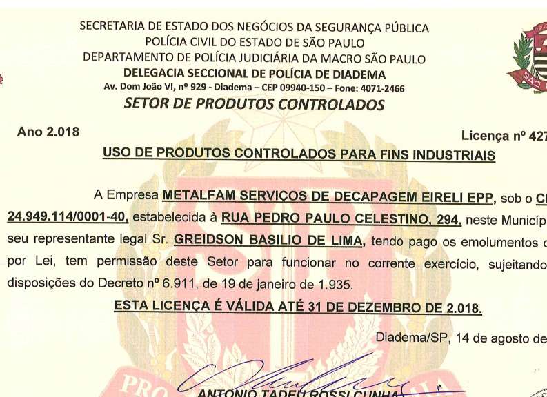 CERTIFICADO PRODUTOS CONTROLADOS 14.08.2018